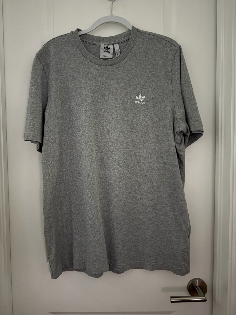 Adidas Originals Men’s Gray Trefoil Logo T-Shirt Size XL